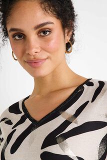 T-shirt col V femme