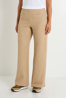 Pantalon large en maille femme