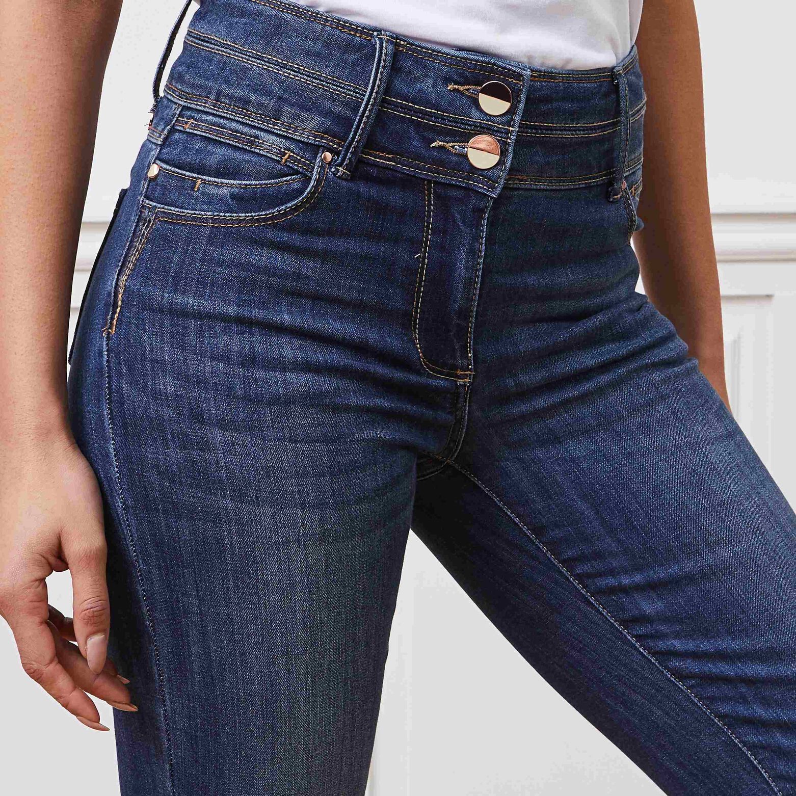 Jean droit taille haute ROME femme