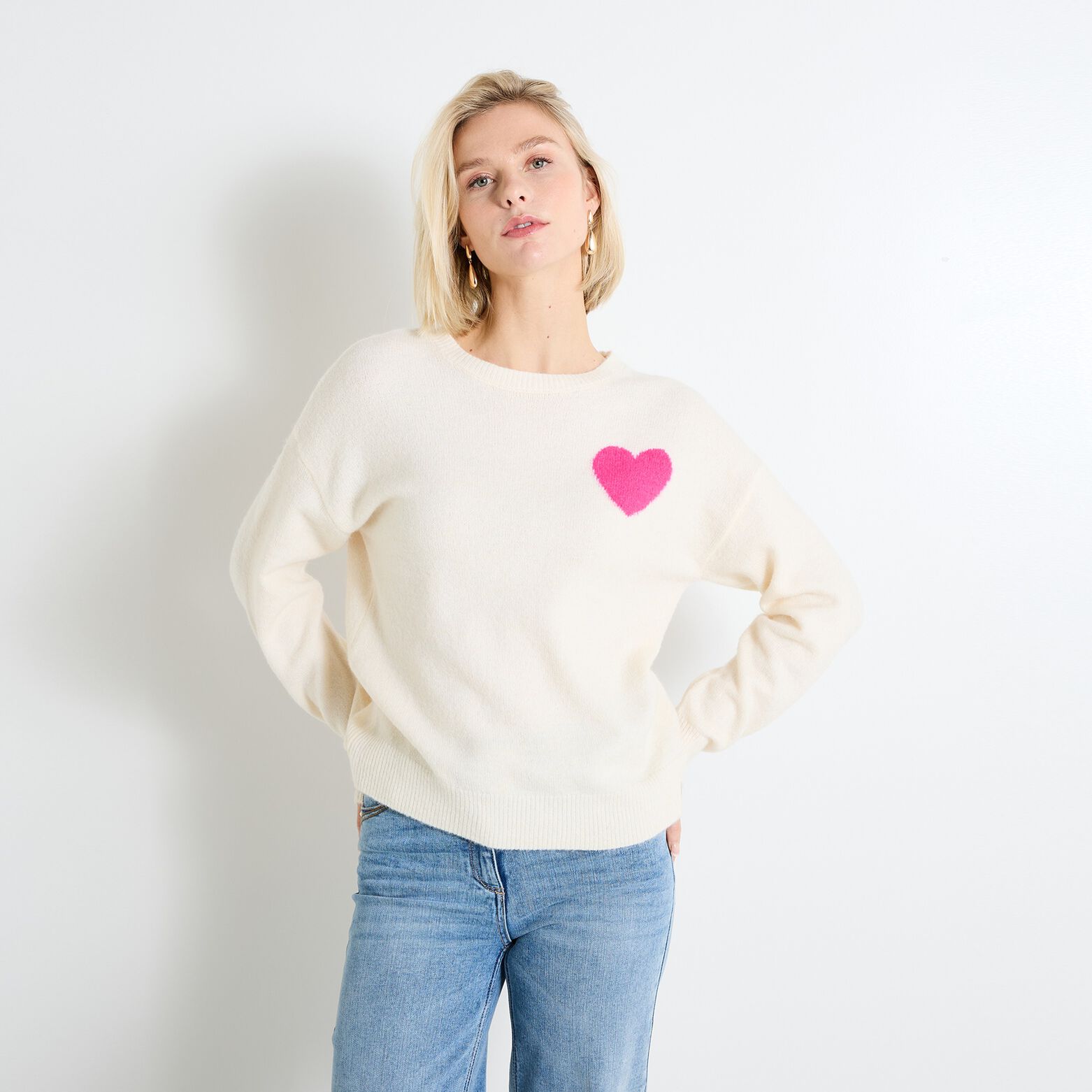 Pull manches longues femme