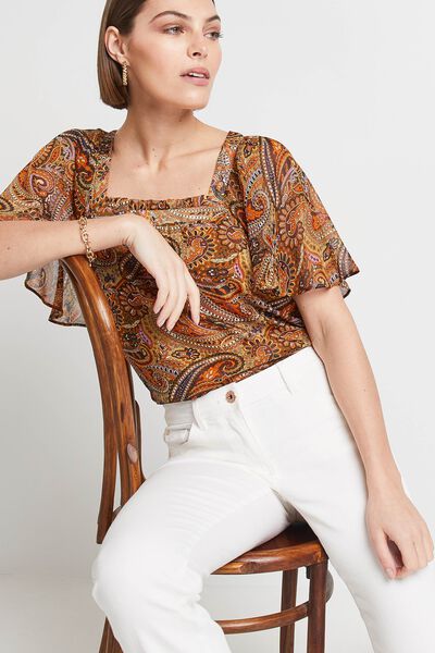 Blouse imprimée femme