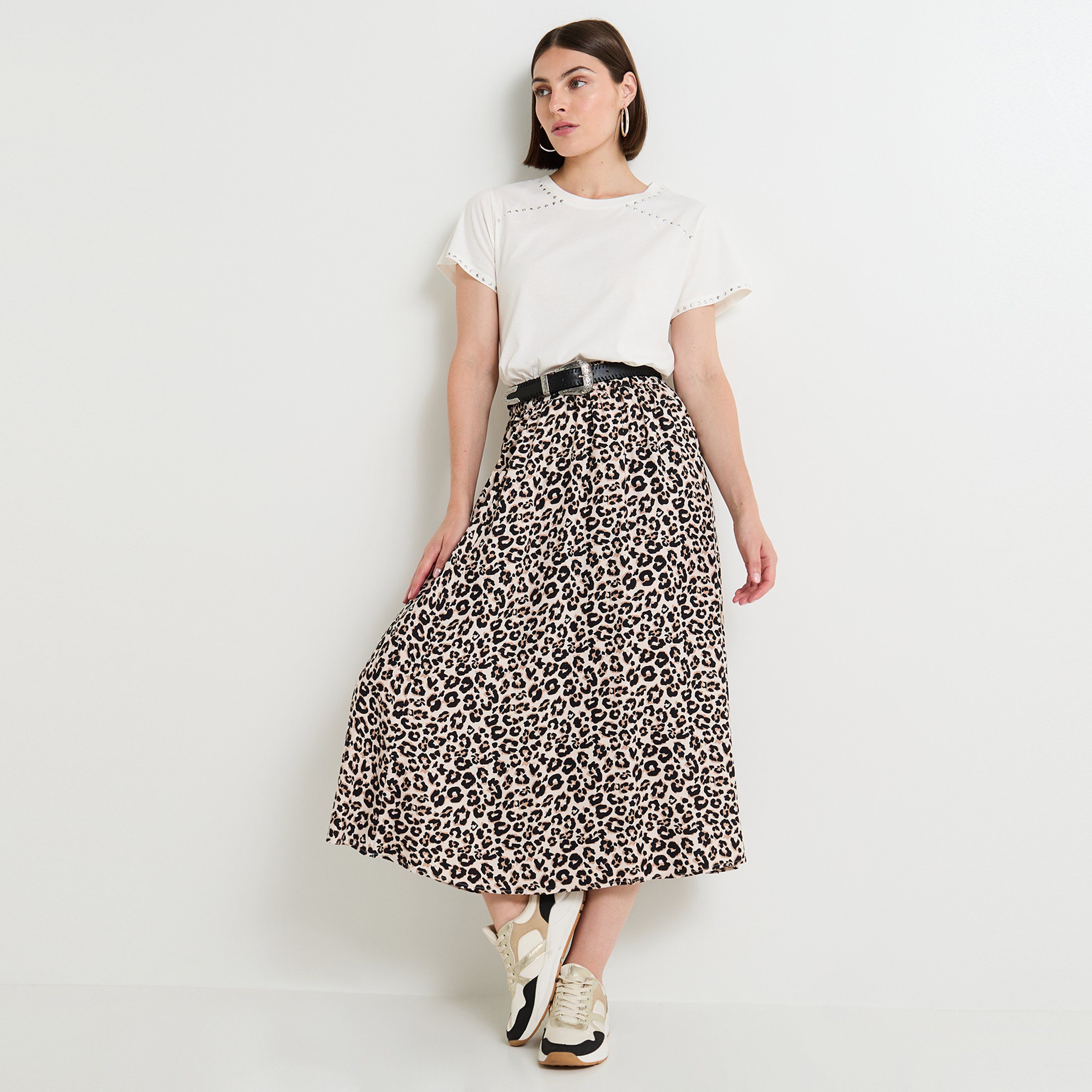 T shirt col rond femme