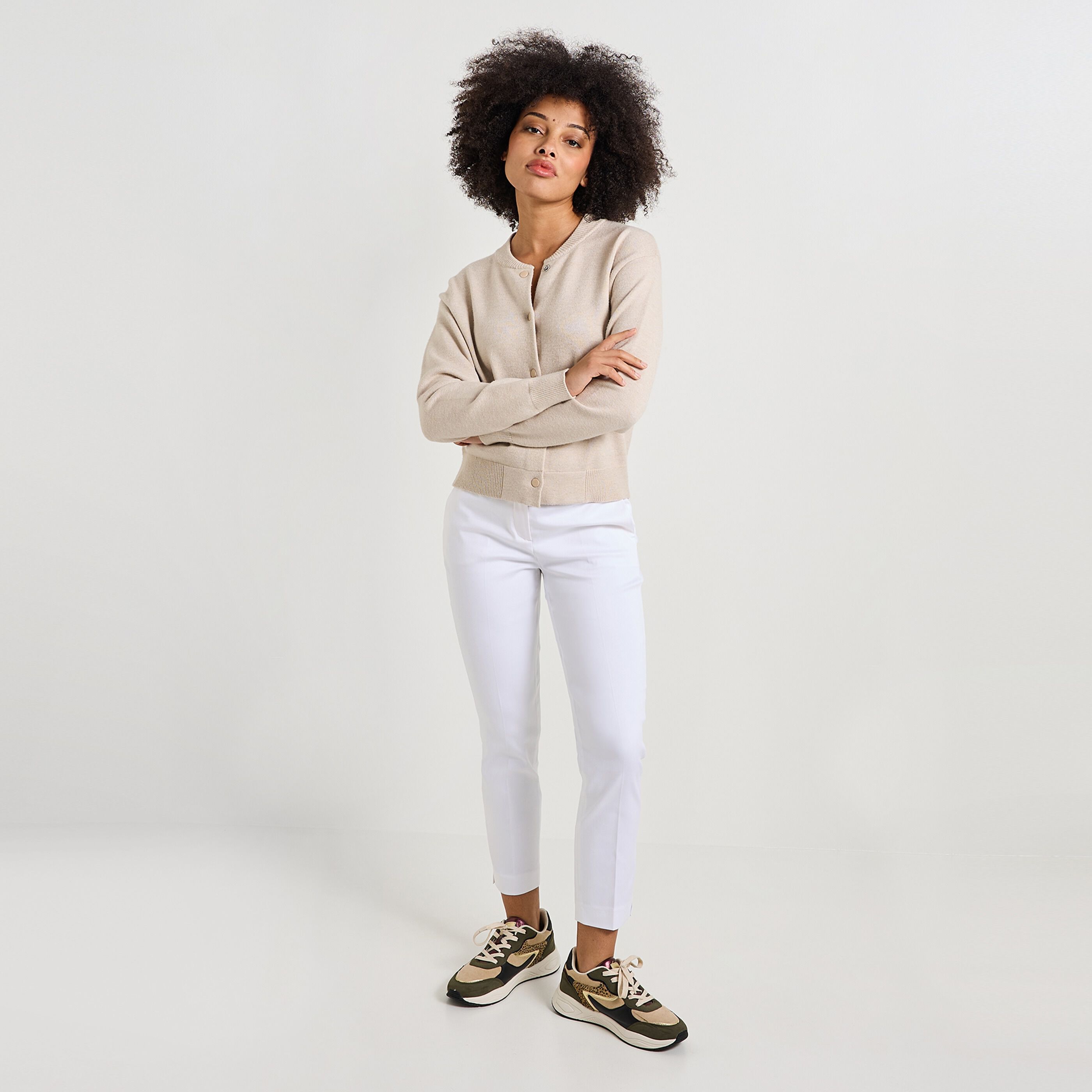 Pantalon cigarette femme