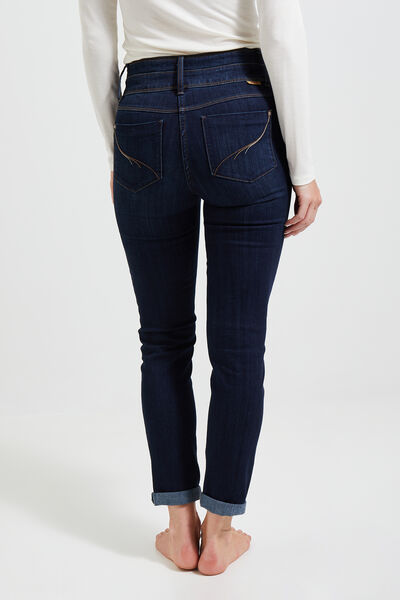 Jean raccourci taille haute HANOI femme