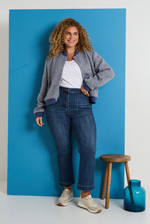 Bomber en tweed femme