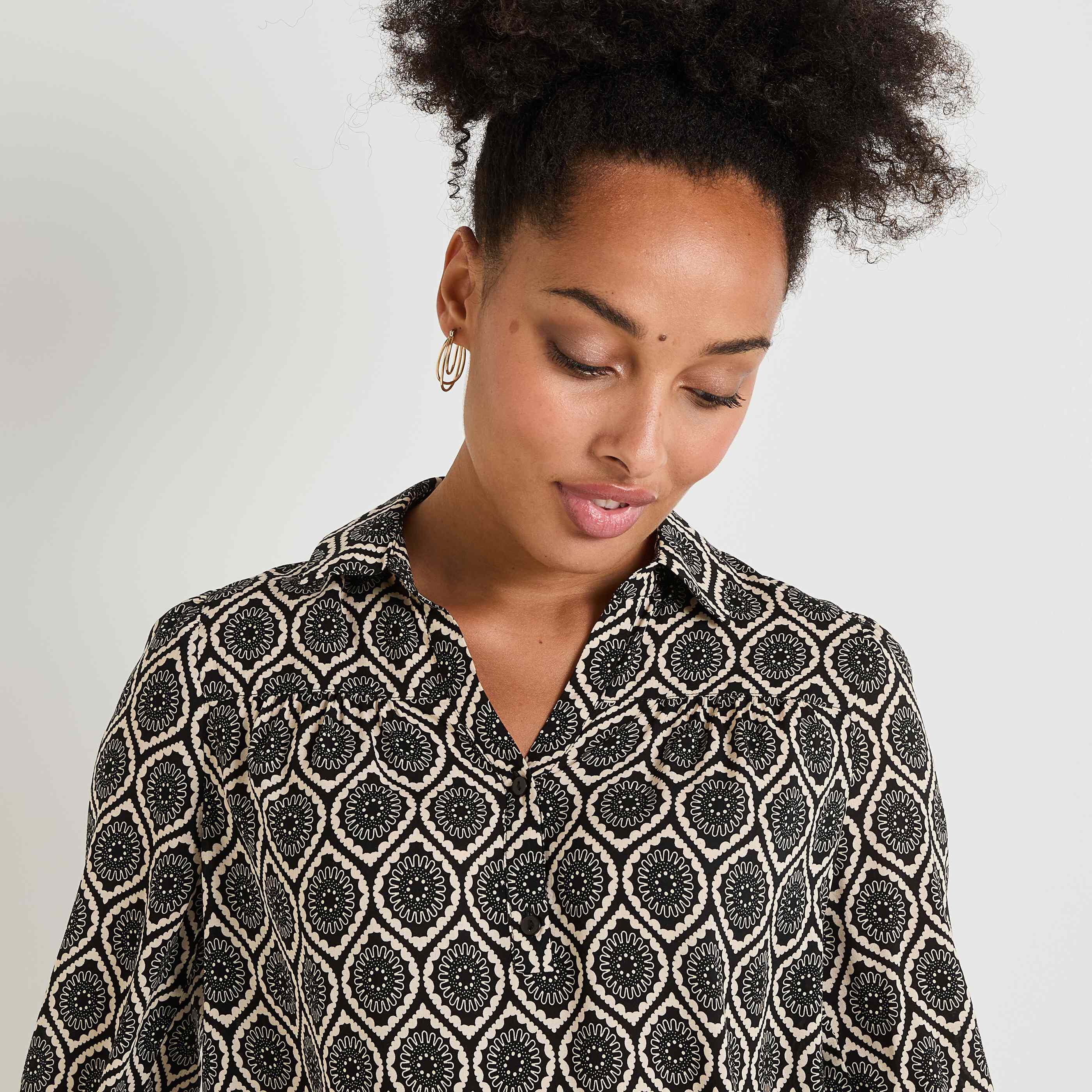 Blouse imprim&eacute;e femme