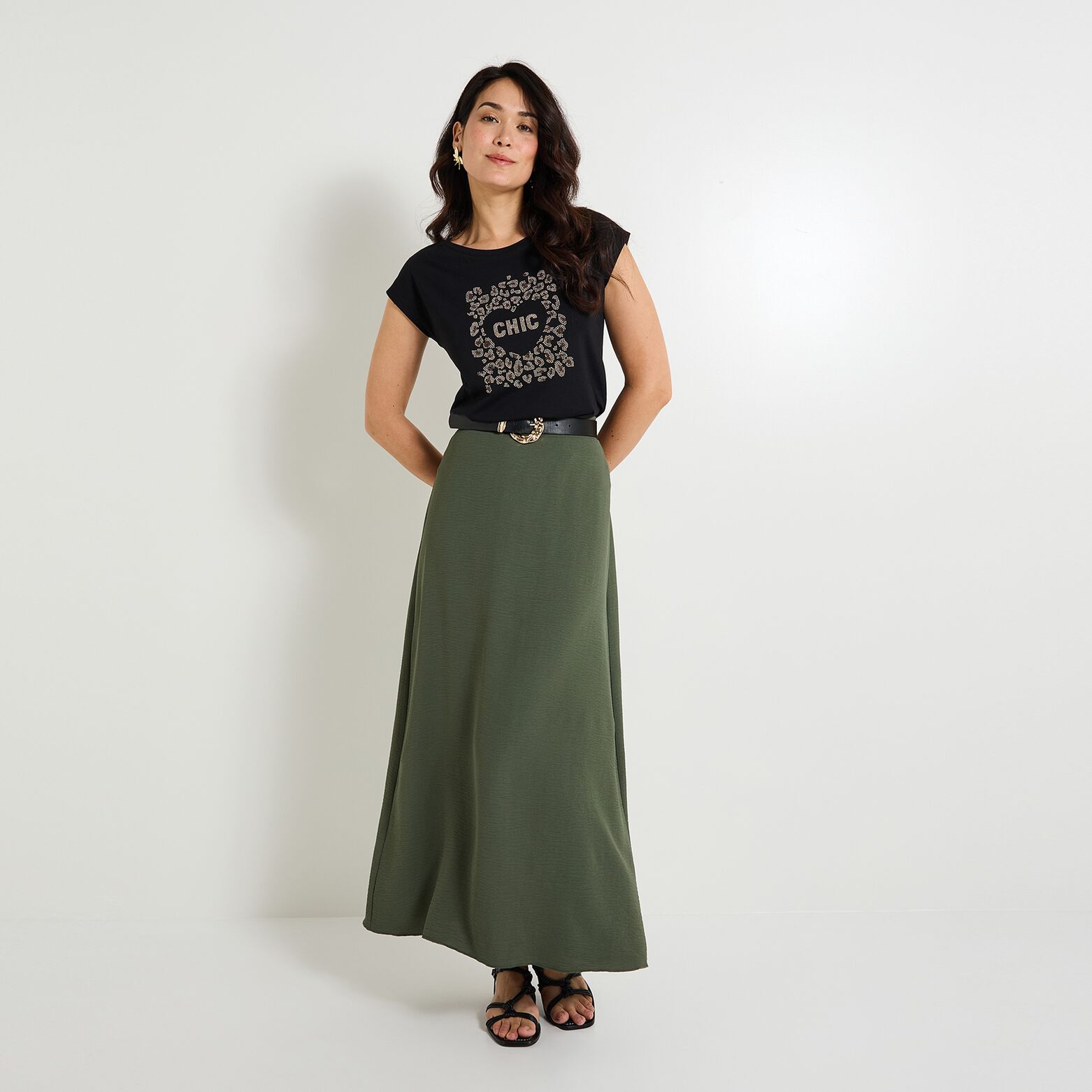 T-shirt col rond femme