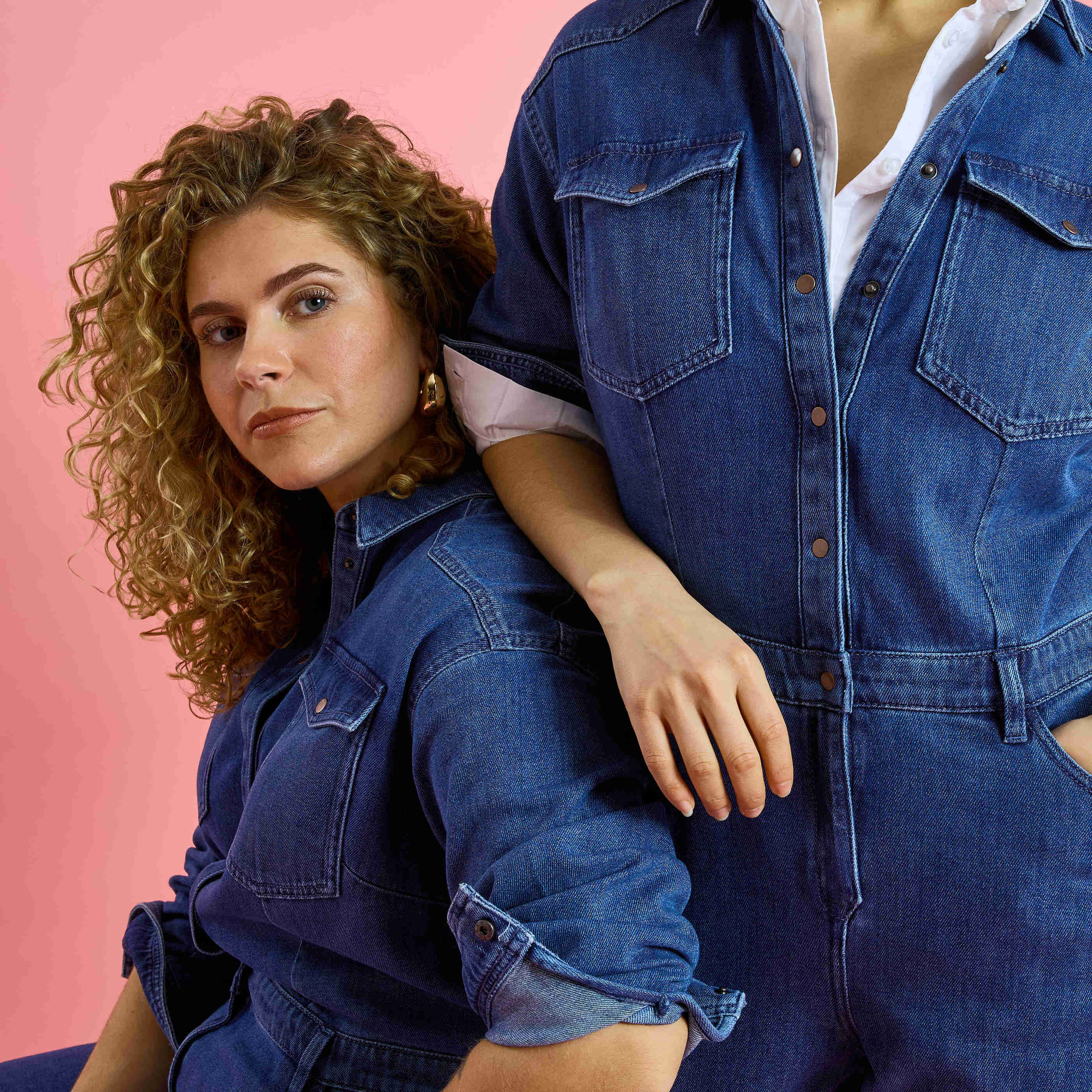 Combinaison en denim femme