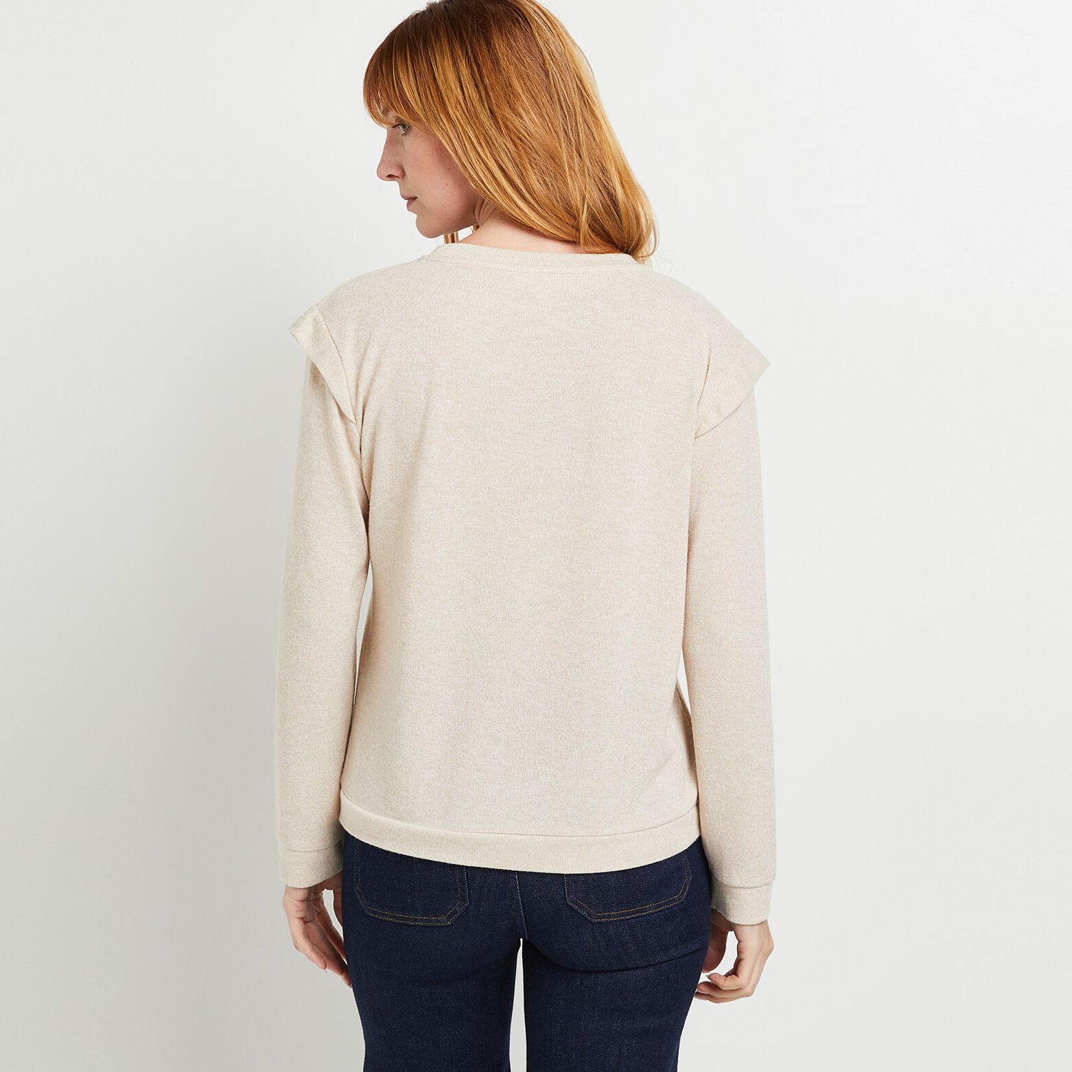 Sweat avec épaulettes femme