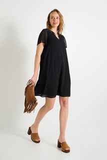 Robe col V femme