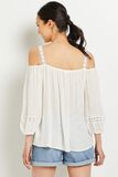 Blouse à épaules ouvertes femme