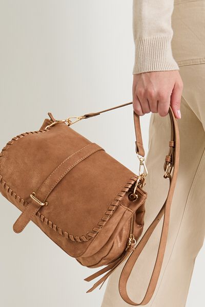 Sac besace à rabat femme