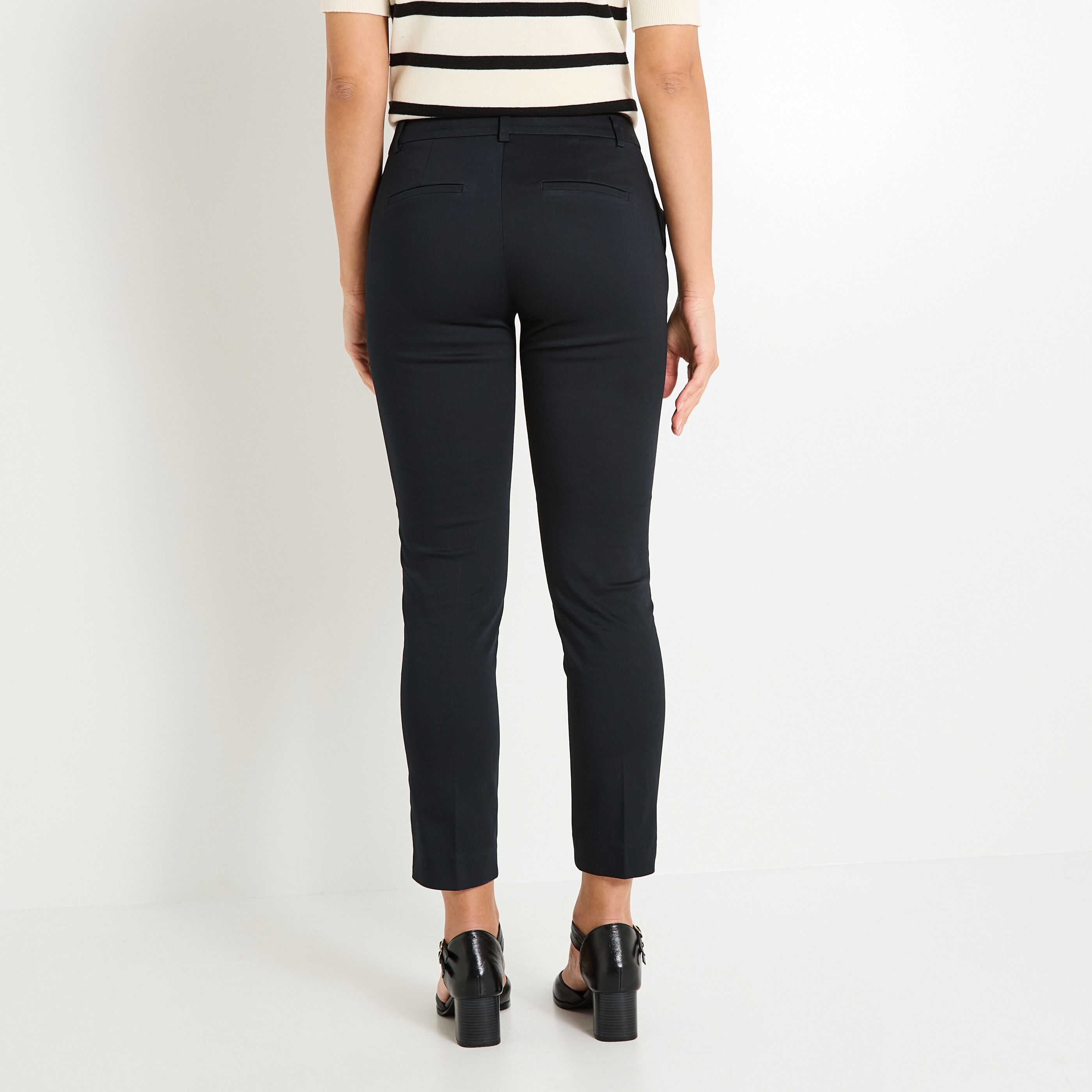Pantalon tall raccourci femme