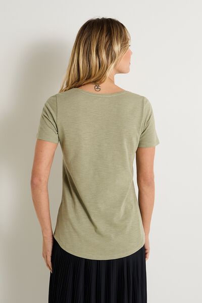 T-shirt col V femme