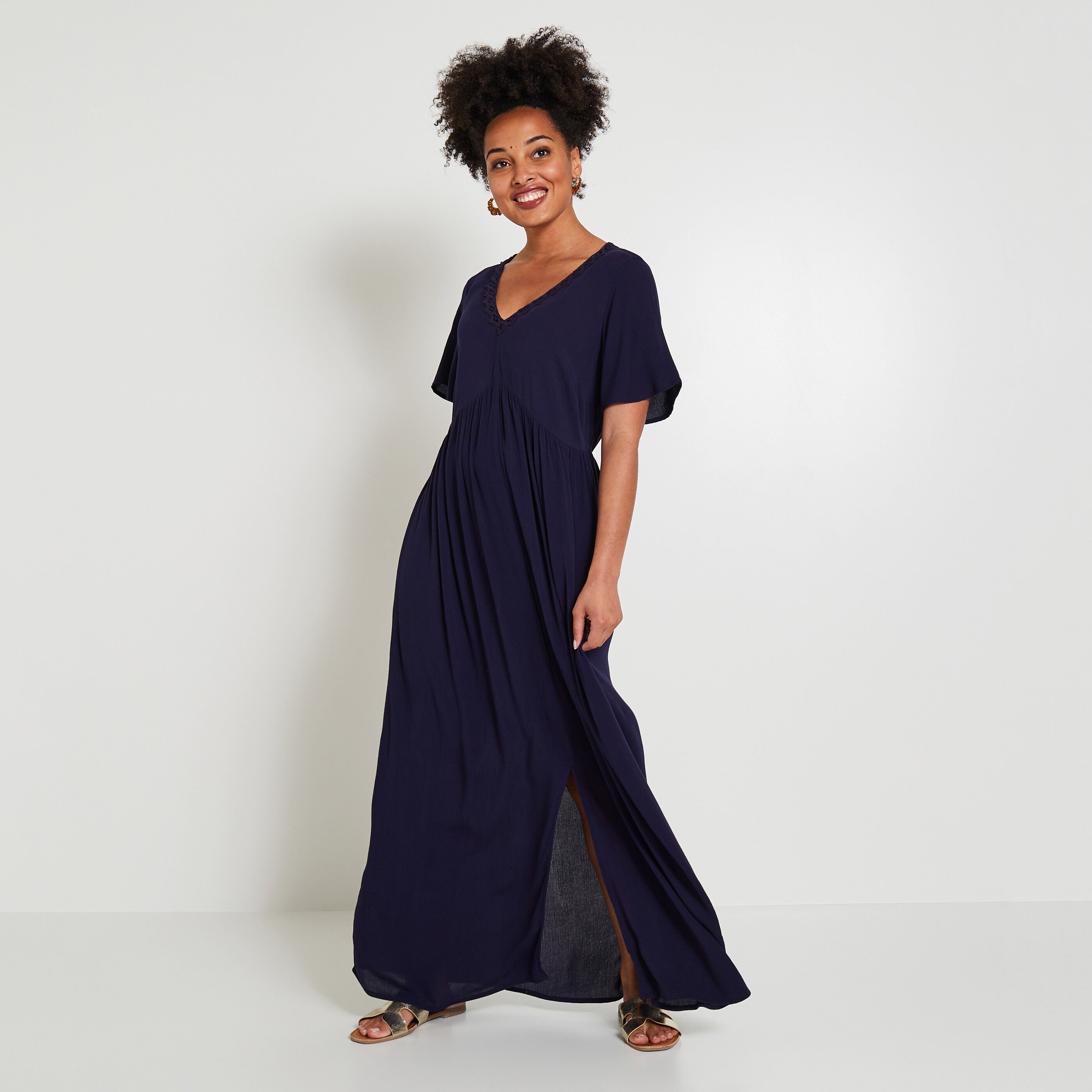 Robe longue femme MARINE Graindemalice