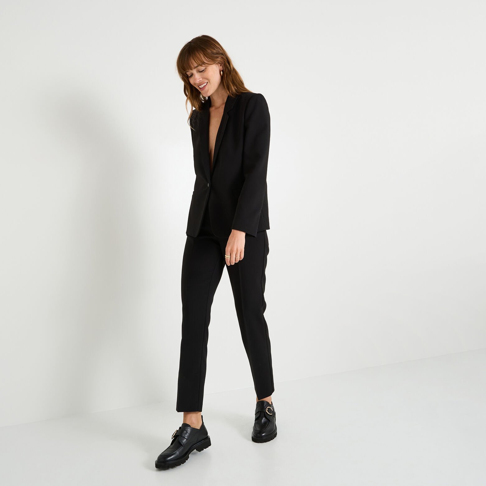 Blazer col tailleur femme