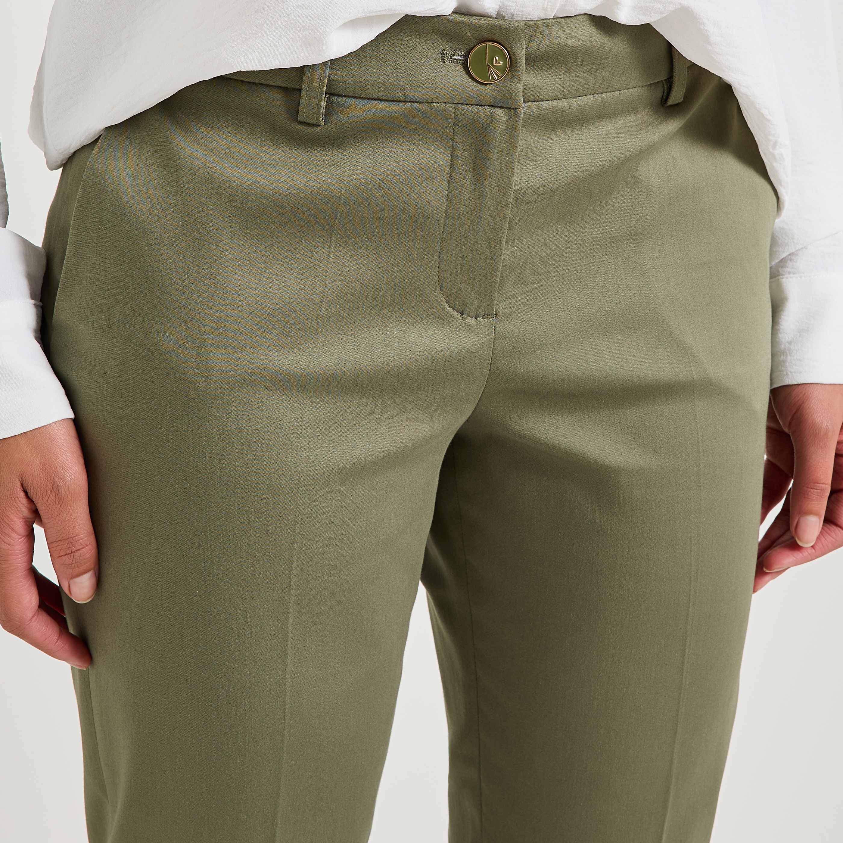 Pantalon cigarette femme