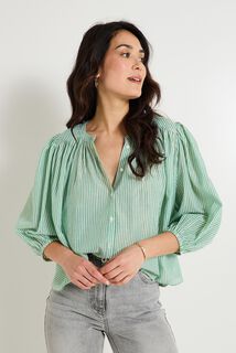 Chemise oversize rayée femme