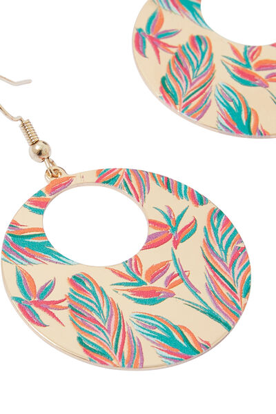 Boucles d'oreilles disques femme