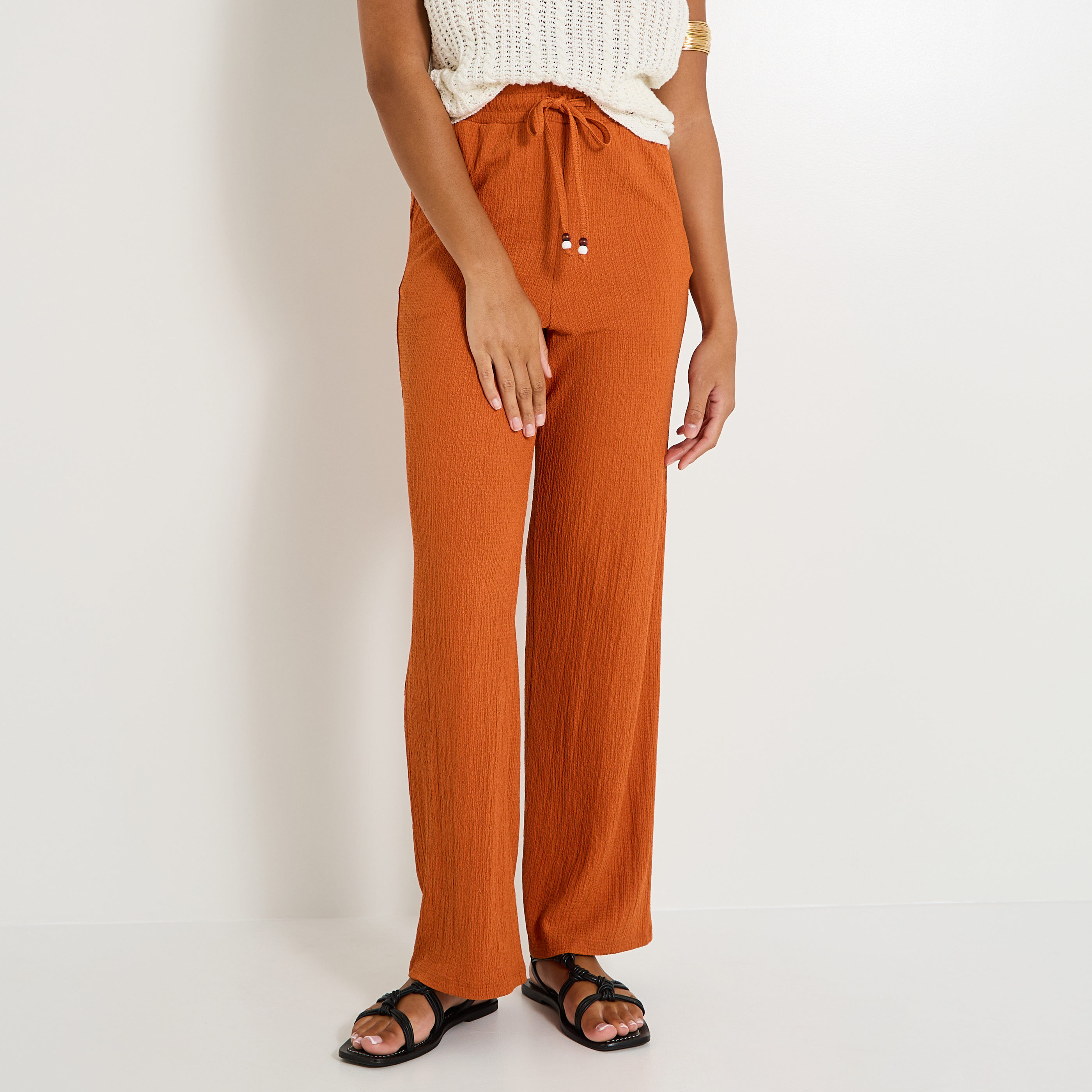 Pantalon en maille femme