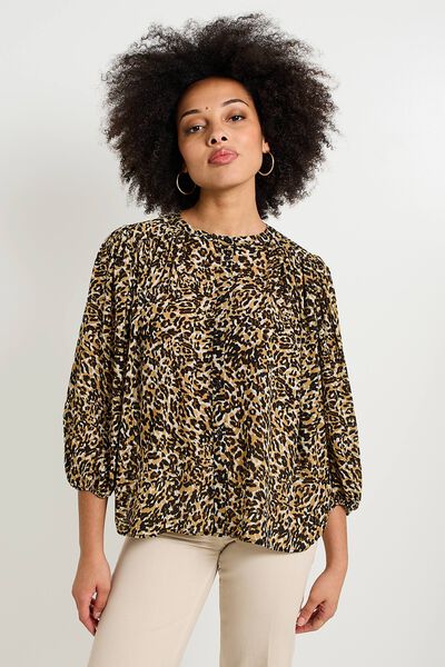 Chemisier col rond femme