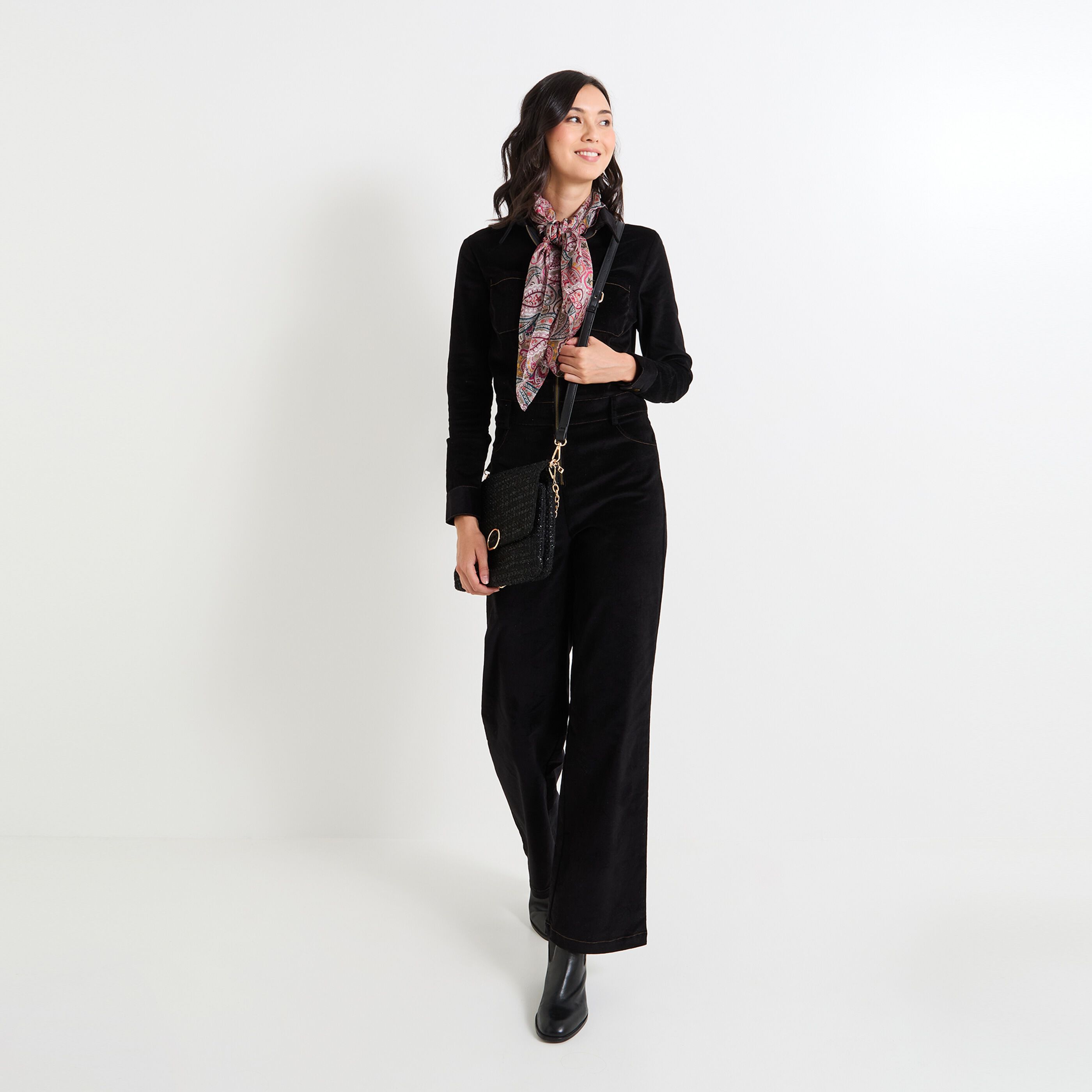 Combinaison velours femme