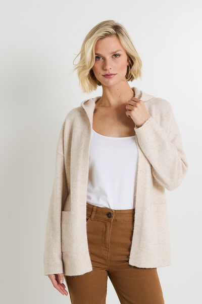 Gilet à capuche femme
