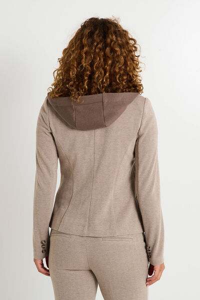 Blazer en maille à capuche femme