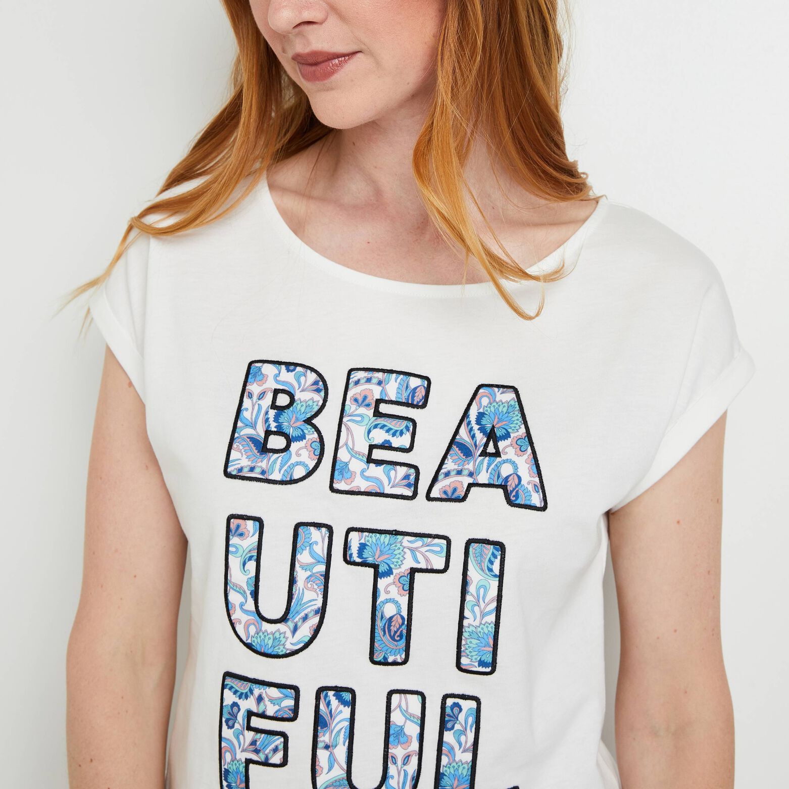 T-shirt col rond femme