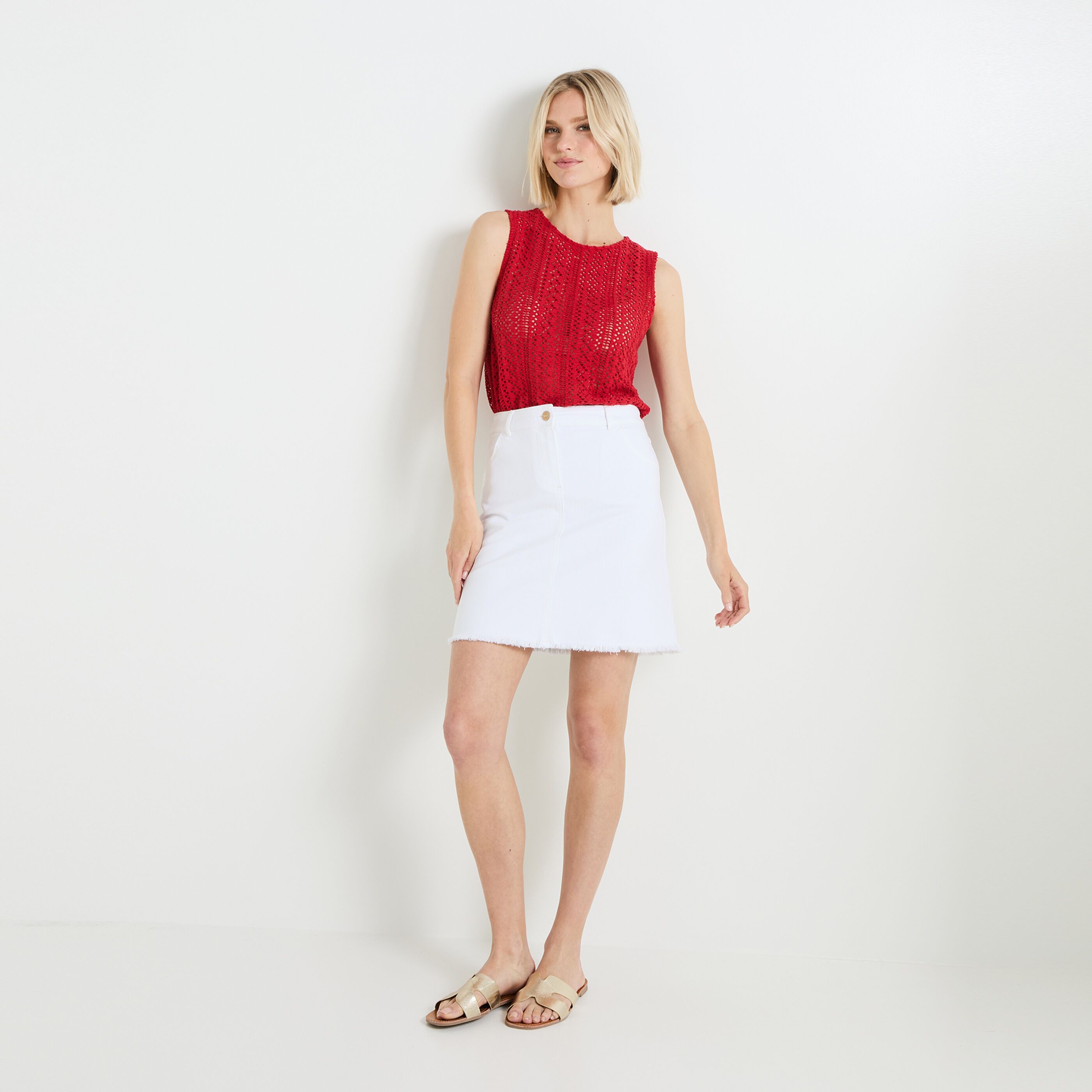 D&eacute;bardeur crochet femme