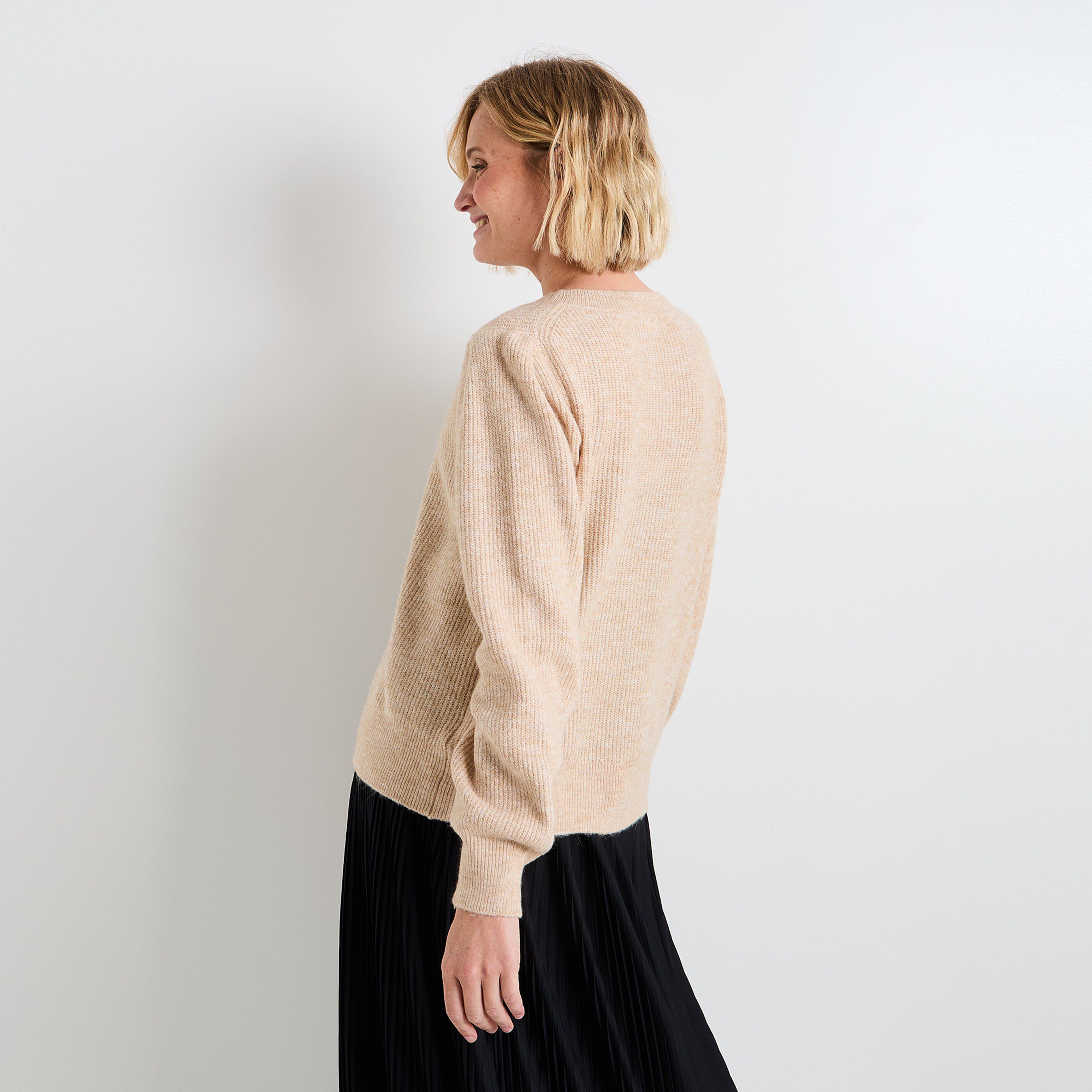 Gilet manches bouffantes femme