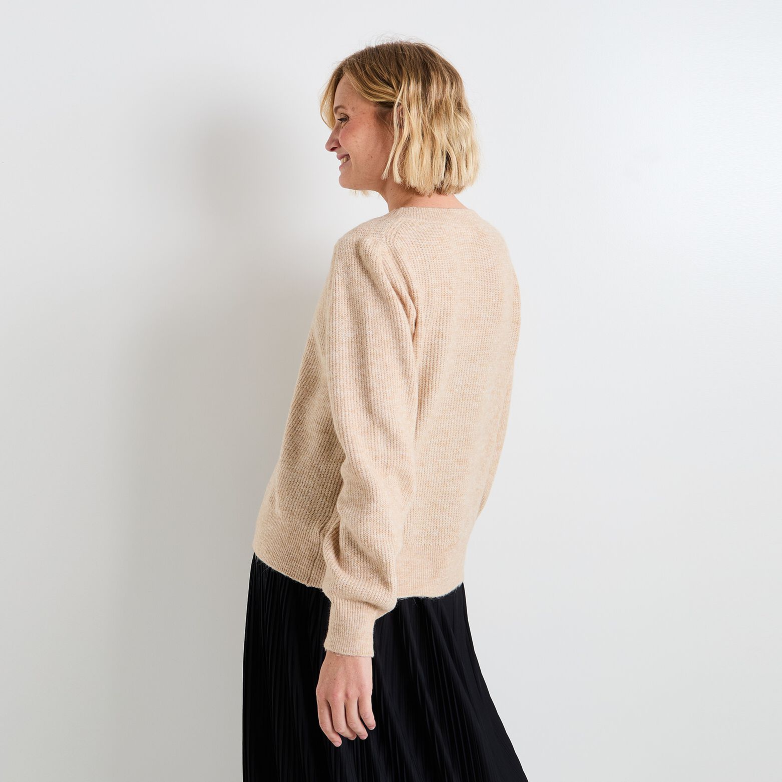Gilet manches bouffantes femme