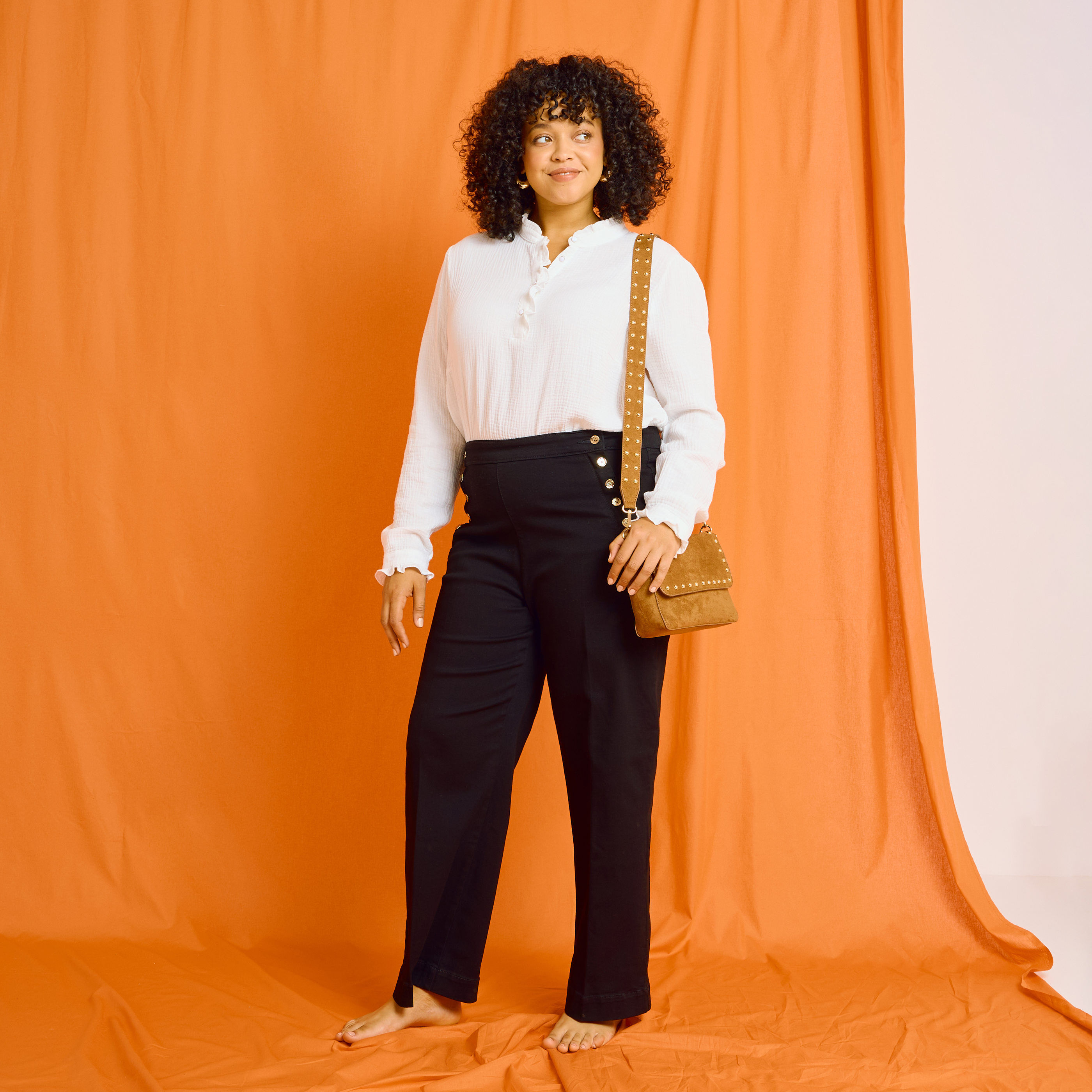 Blouse en gaze de coton femme