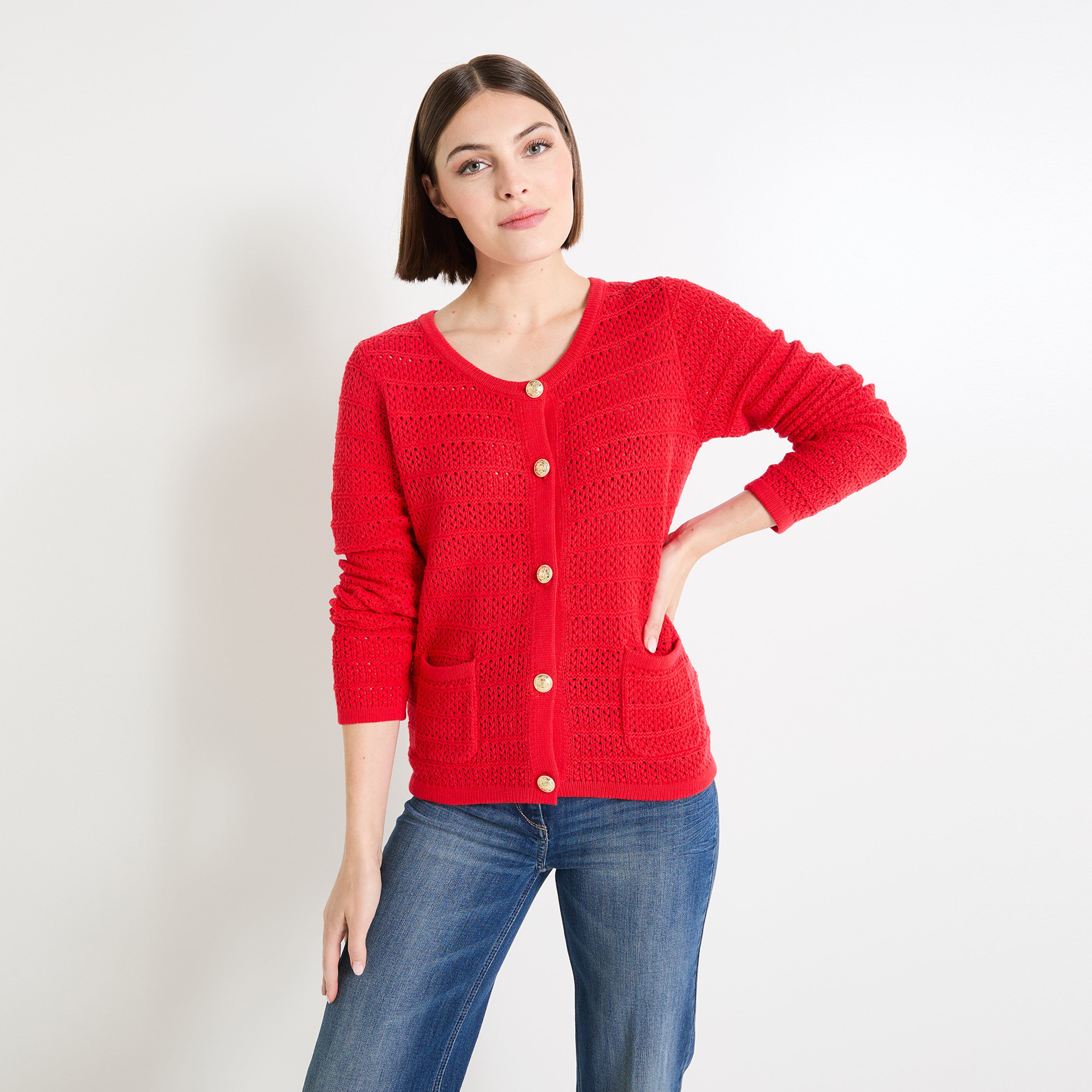 Gilet laine boutonné femme discount