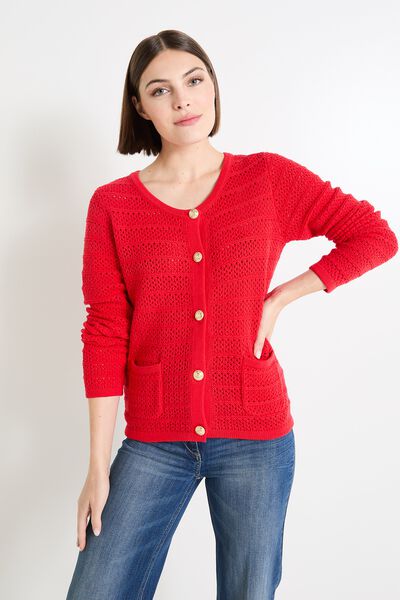 Gilet boutonné femme