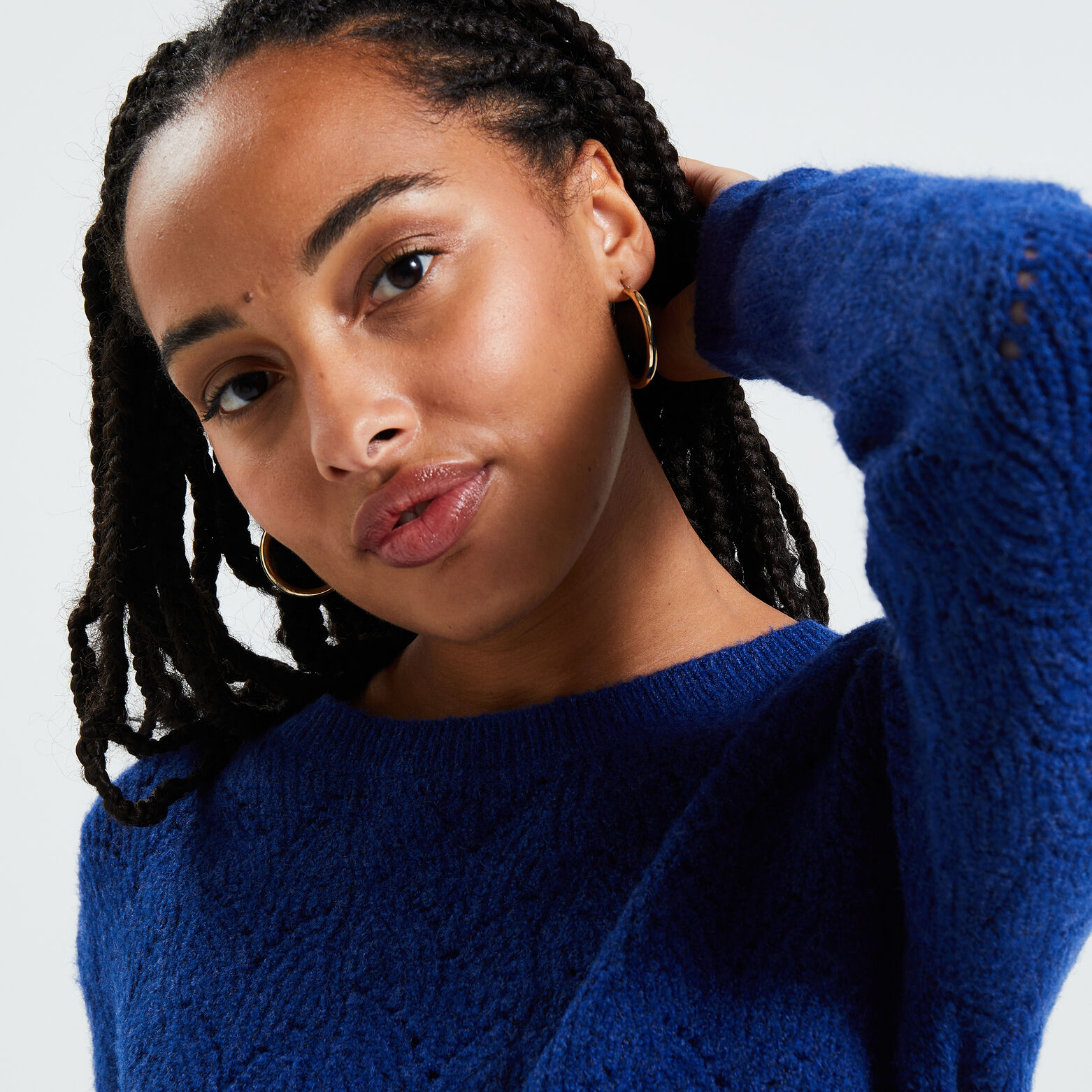 Pull maille fantaisie femme