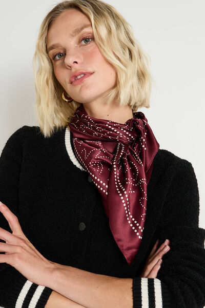 Foulard carré imprimé femme