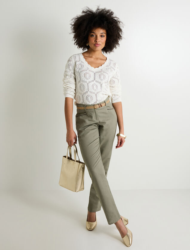 Pantalon chino femme