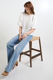 Chemise manches coudes femme