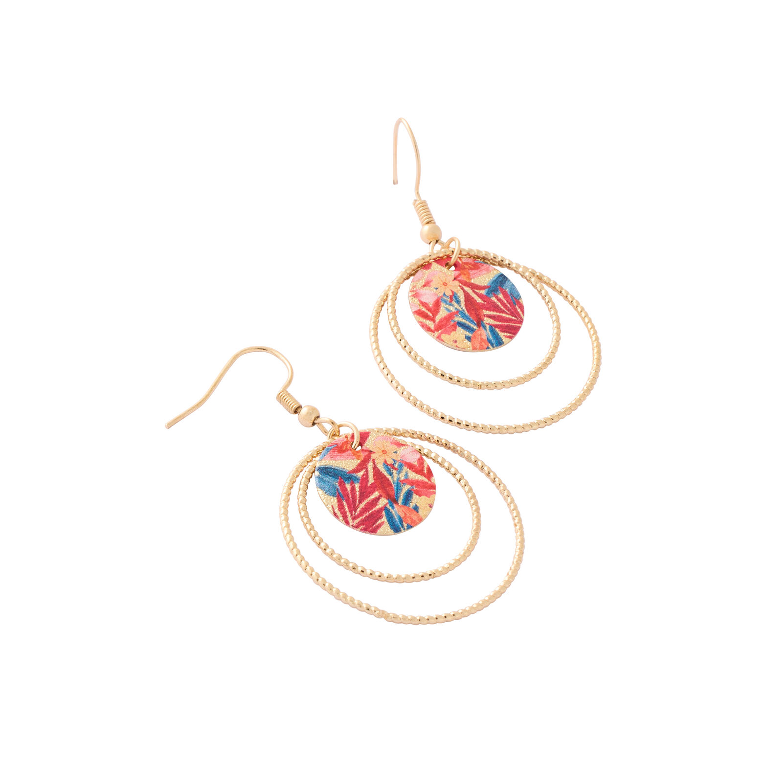 Boucles d'oreilles cercles et disques