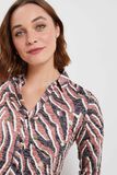 T-shirt col chemise imprimé