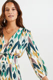 Robe mi-longue imprimée