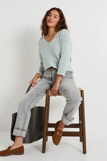 T-shirt en maille pailletée femme