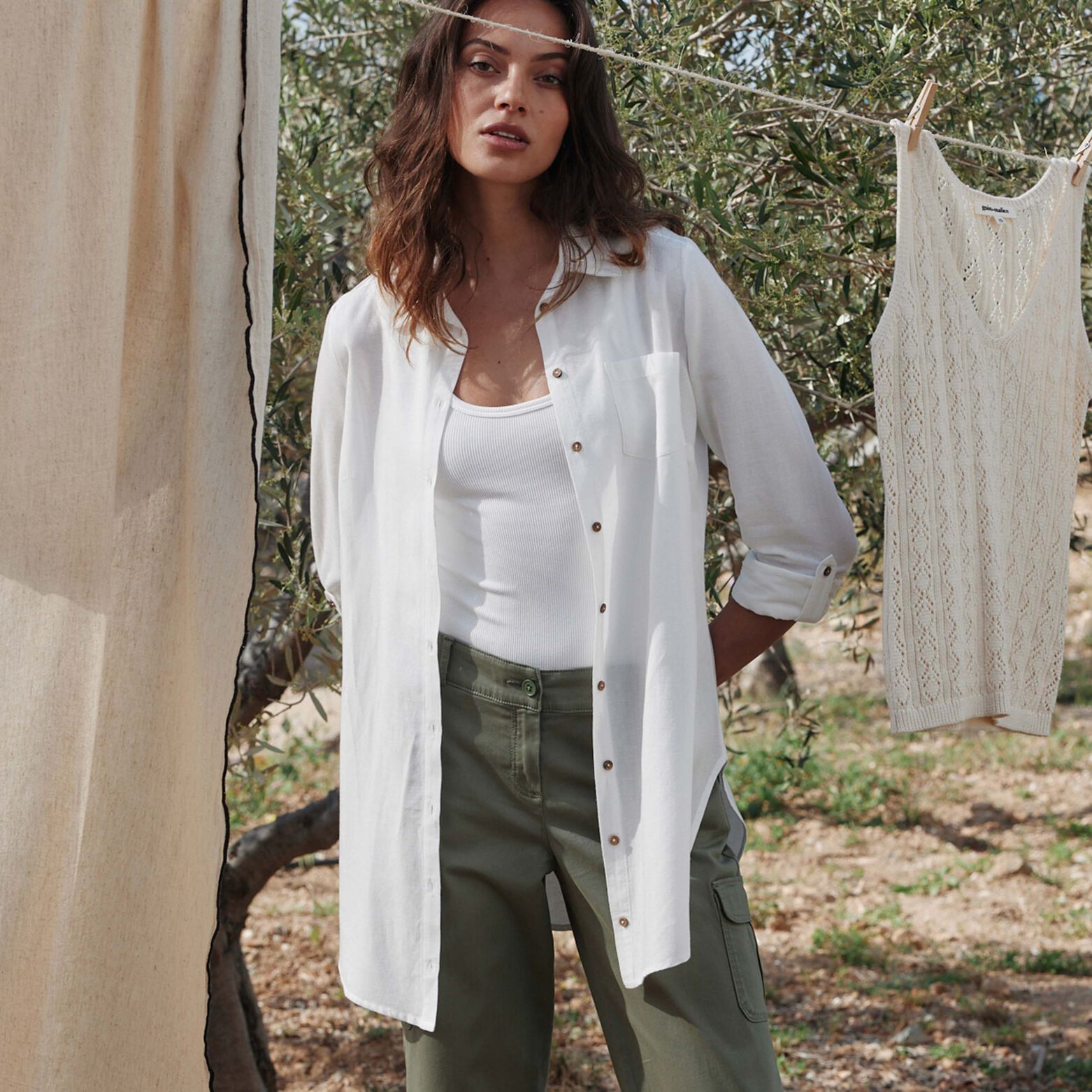 Chemise manches longues femme