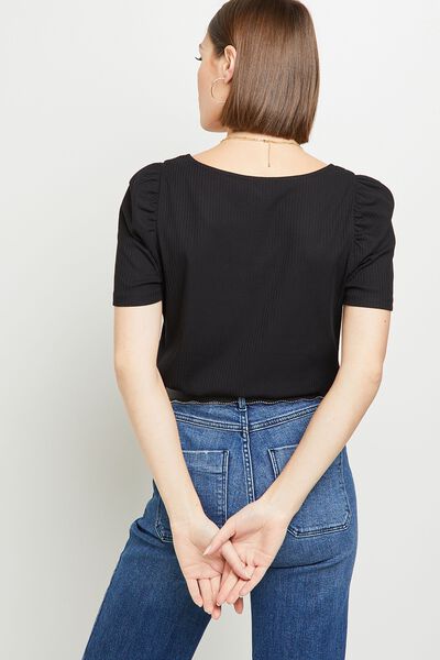 Tshirt côtelé femme