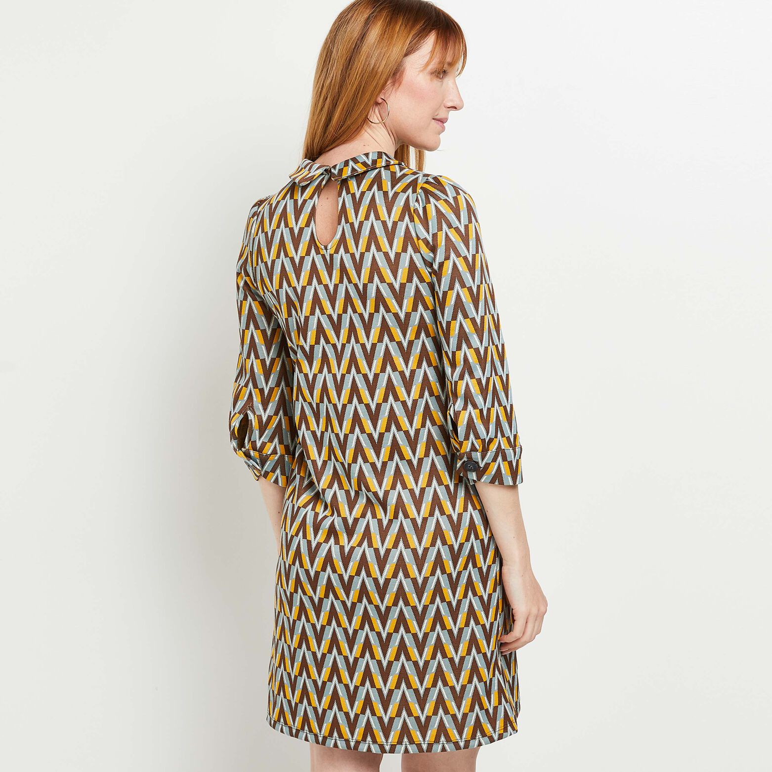 Robe en maille jacquard