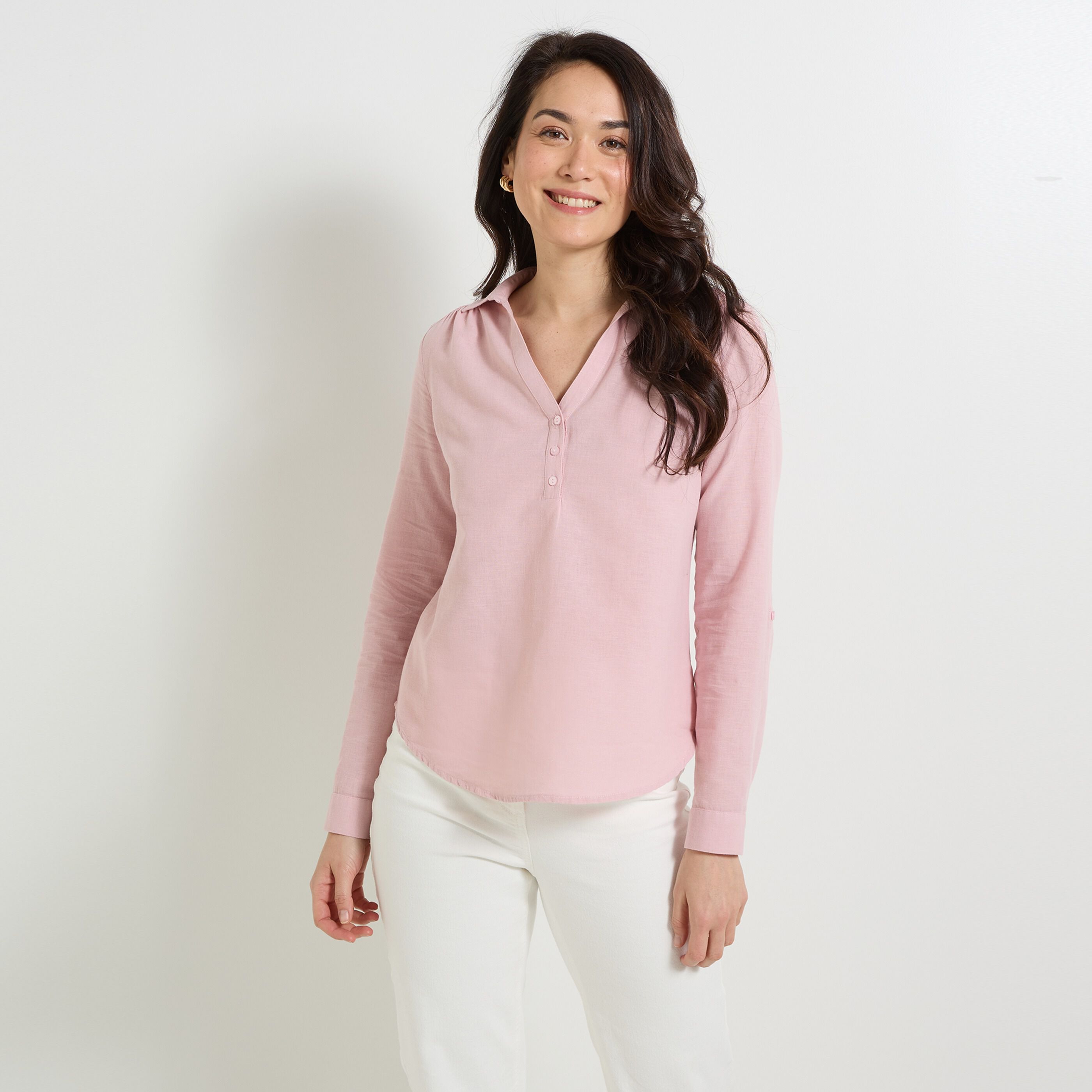 Blouse col chemise femme
