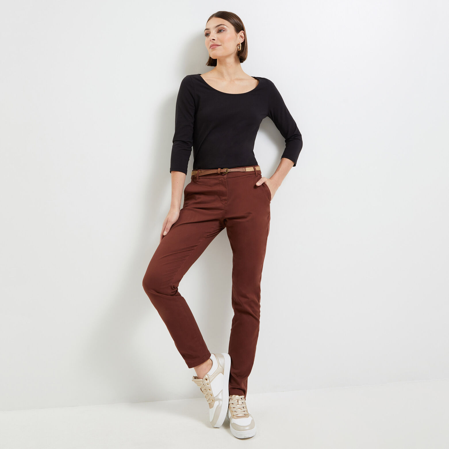 Pantalon chino femme
