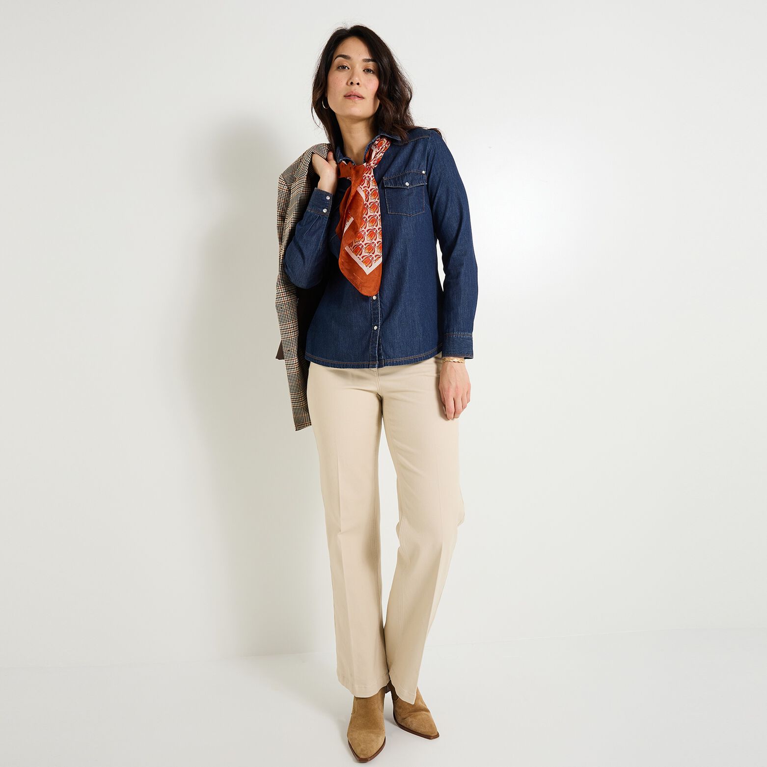 Chemise en jean femme