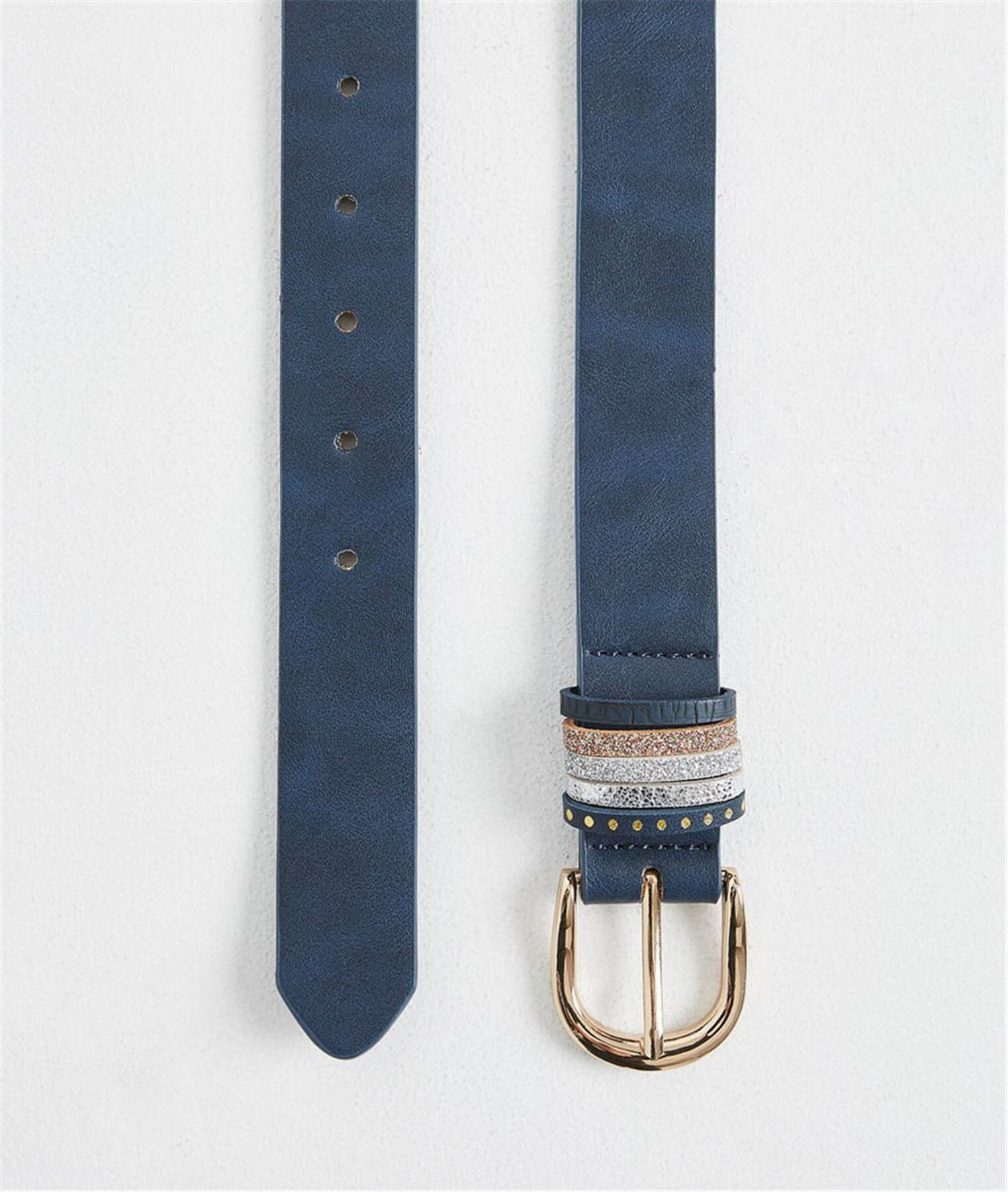 Ceinture femme avec détails colorés